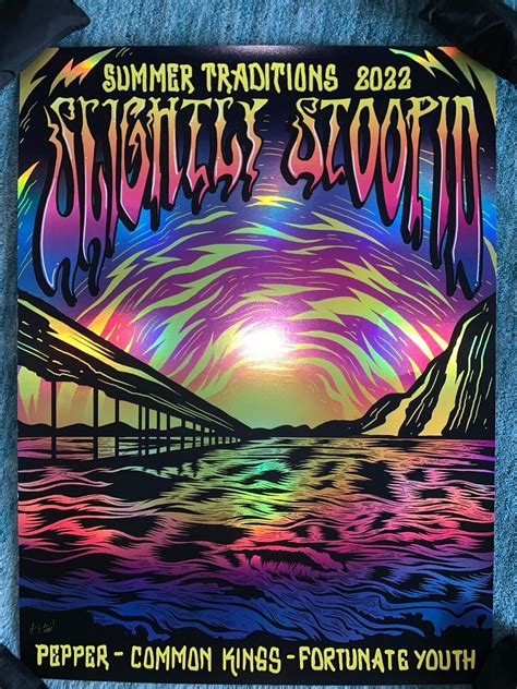 Slightly Stoopid 2022 Red Rocks Summer Traditions Vip Foil Poster Ebay