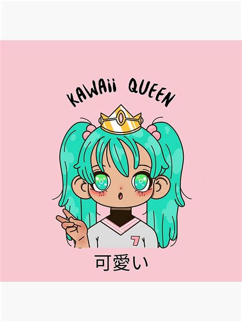 Kawaii Queen Anime Style Girl Japan Poster For Sale By Kevshop63