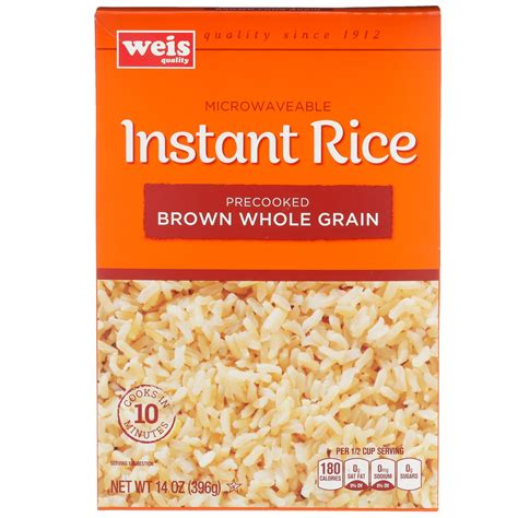 Weis Quality Whole Grain Brown Instant Rice 14 Oz Shipt