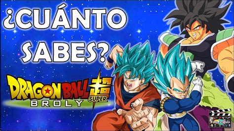 We did not find results for: ¿Cuánto Sabes de "DRAGON BALL SUPER: BROLY"? Test/Trivia/Quiz - YouTube