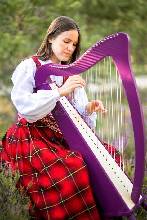 344 Young Woman Playing Harp Stock Photos Free And Royalty Free Stock
