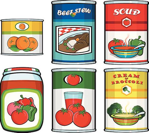 Canned Food Clip Art Vector Images And Illustrations Istock