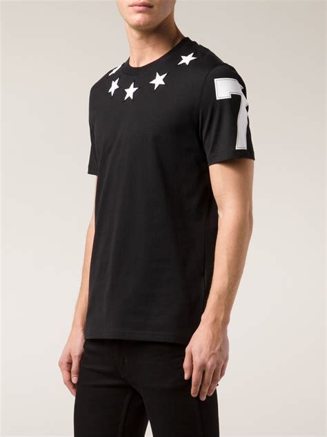 Light, mid, or heavy fabric weight. Lyst - Givenchy Terry Cloth Star T-Shirt in Black for Men