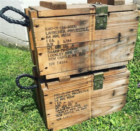 Military Wooden Ammo Crate Free Us Shipping Us Army Surplus Vintage Antique Wooden Crate Wood