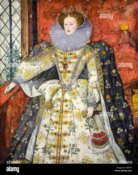 Retrato De La Reina Isabel I De Inglaterra 1533 1603 La Pintura De