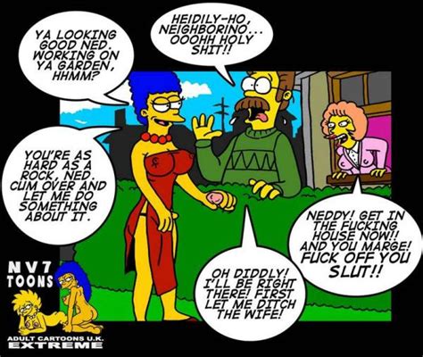 422970 Marge Simpson Maude Flanders Ned Flanders The