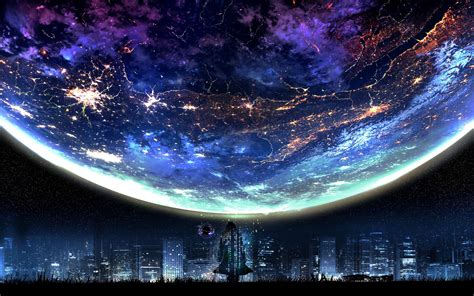 4k Anime Space Wallpapers Top Free 4k Anime Space Backgrounds