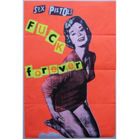 bid now rare original 1986 jamie reid sex pistols f forever poster april 2 0123 5 00 pm edt