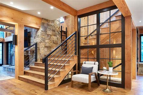 18 Cozy Rustic Staircase Designs That Youll Want In Your Mountain Home