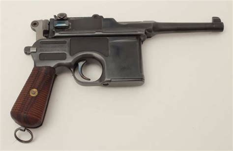 Mauser Model C96 Bolo Semi Automatic Pistol 9mm Caliber 4 Barrel