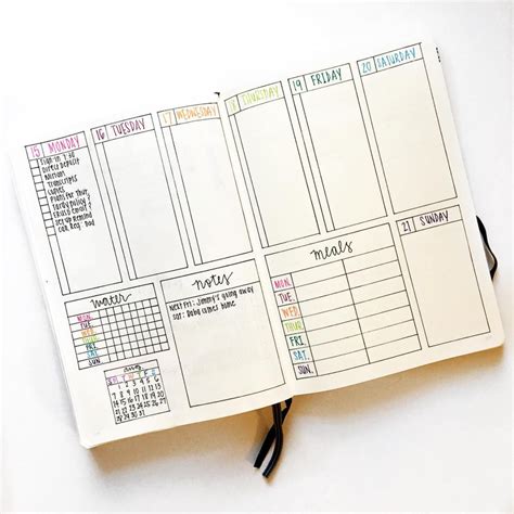 Great Weekly Bullet Journal Spread Ideas Dot Monthly