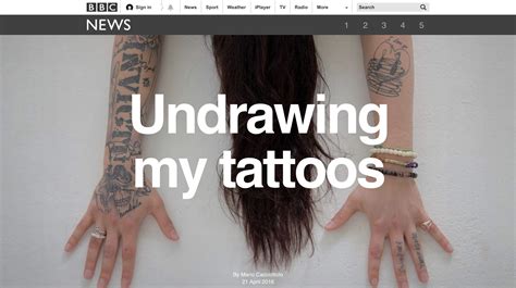Undrawing My Tattoos I Tattoo Bbc News Tattoos