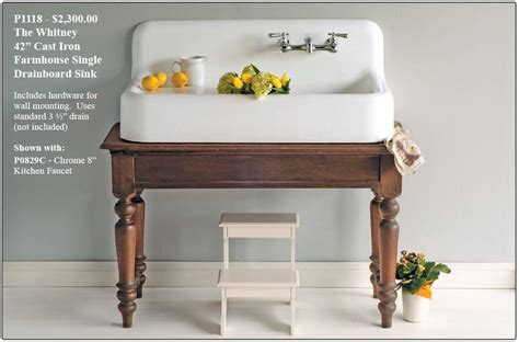 Vintage kitchen, laundry, and utility sinks here you will find many beautiful vintage sinks for your kitchen, laundry, utility room, garage, and workshop. 9 Sources for Farmhouse Drainboard Sinks - Reproduction & Vintage