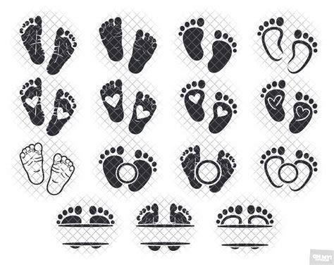 Baby Feet Svg Bundle Footprints Handprints With Pngdxfeps Ohmycuttables