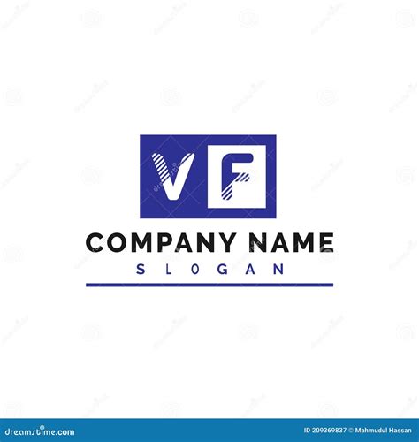 Vf Logo Design Vf Letter Logo Vector Illustration Vector Stock