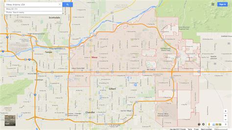 30 Street Map Of Mesa Az Maps Database Source