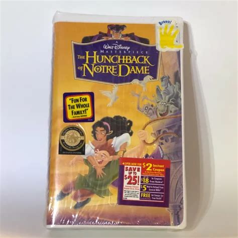 WALT DISNEY MASTERPIECE The Hunchback Of Notre Dame VHS Tape New Sealed PicClick