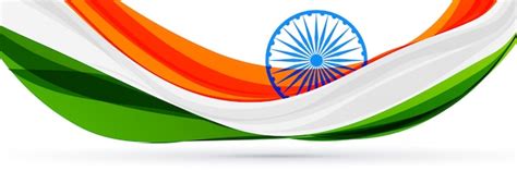 Free Vector Beautiful Indian Flag Design In Creative Style