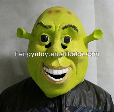 Halloween Props Adult Shrek Masks Latex Masquerade Birthday Party