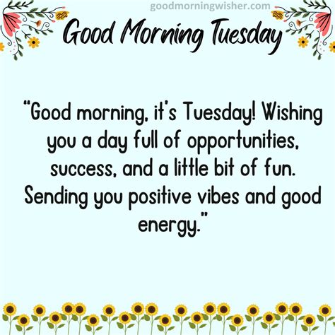 111 Beautiful Good Morning Tuesday Messages Wishes Images