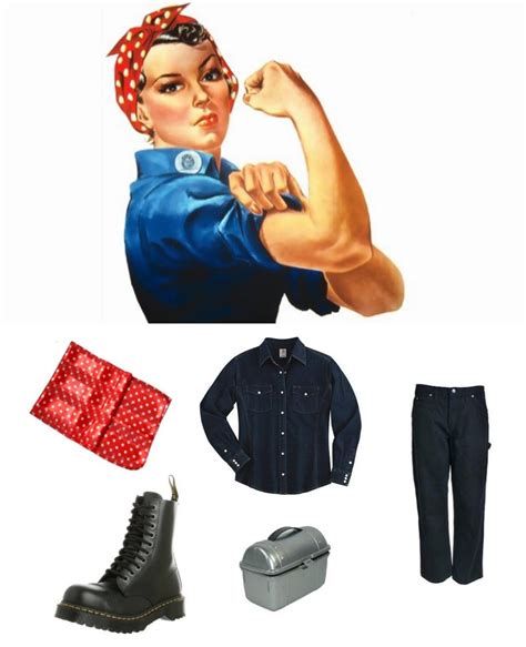 rosie the riveter costume carbon costume diy dress up guides for