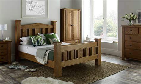 Vermont Oak Wooden Bed Frame Bedworld