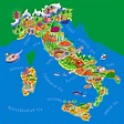 Carta tematica | Italy map, Tourist map, Illustrated map