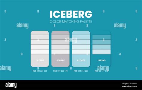 Iceberg Color Guide Book Cards Samples Color Theme Palettes Or Color