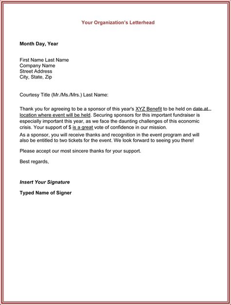 Sample Thank You For Your Support Letter How To Write