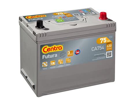 Akumulator 12V 75Ah CENTRA FUTURA CA754 S4026 E23 | CAR BATTERIES ...