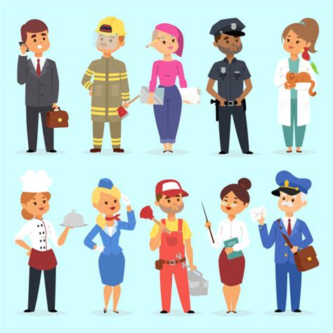 Different Professions Illustrations Royalty Free Vector Graphics