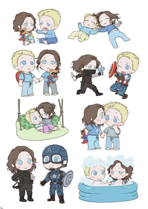 Steve And Bucky Babies By Silassamle On Deviantart Baby Marvel Baby