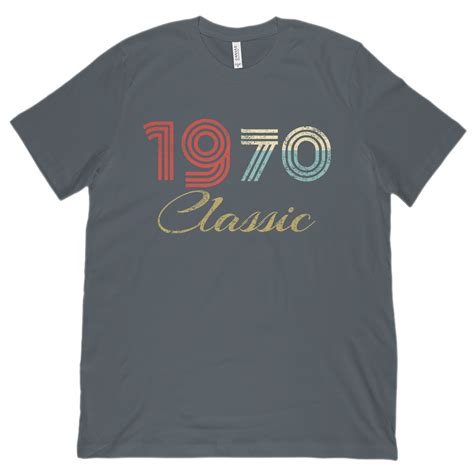 Unisex Bc 3001 Soft Tee Classic 1970 Made In The Year Soft Tees