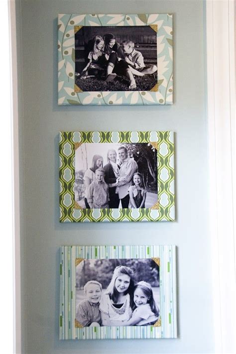 Fabric Covered Canvas Photo Frames Fabric Covered Canvas Crafts