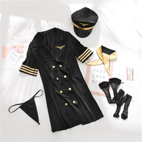 women s stewardess costume mini dress themed party lingerie cosplay flight attendant uniform