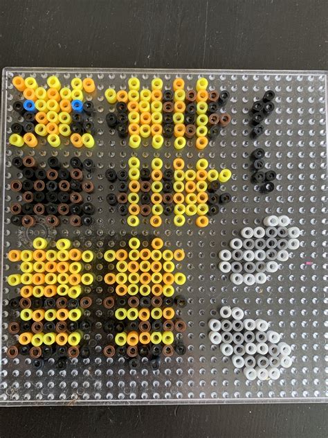Minecraft Bee Hama Beads 3d Bee Easy Perler Beads Ideas Diy Perler