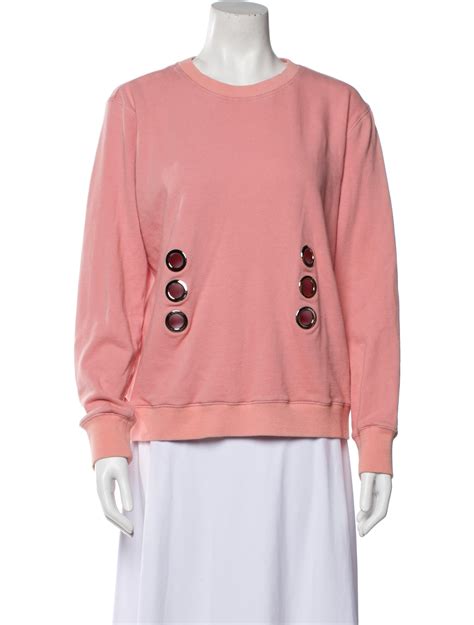 Derek Lam 10 Crosby Crew Neck Sweater Pink Knitwear Clothing