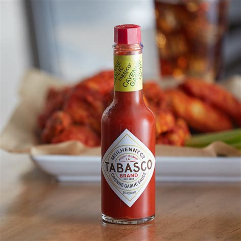 Tabasco® 5 Oz Cayenne Garlic Pepper Hot Sauce 12 Case