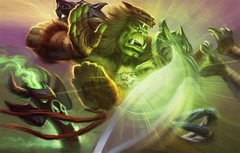 Wallpaper Blow Orc Wow World Of Warcraft Shaman Totem Ork Shaman