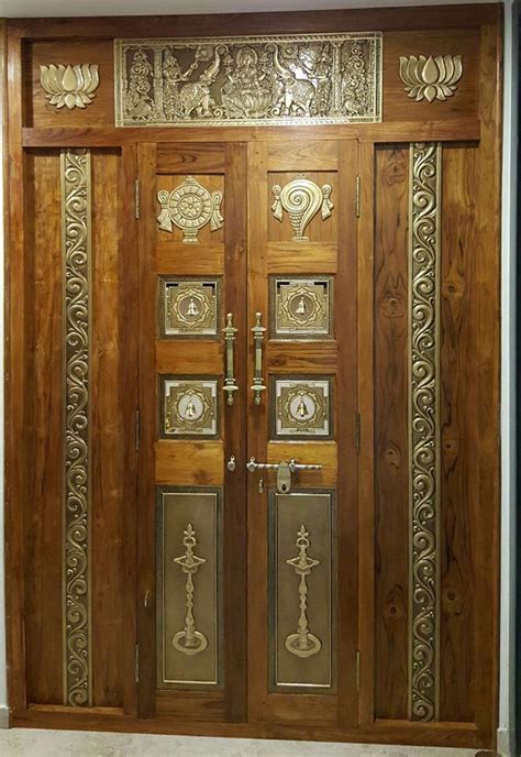 10 Pooja Room Door Designs That Beautify Your Mandir Entrance Reverasite