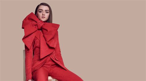 1920x1080 Maisie Williams In Red 1080p Laptop Full Hd Wallpaper Hd