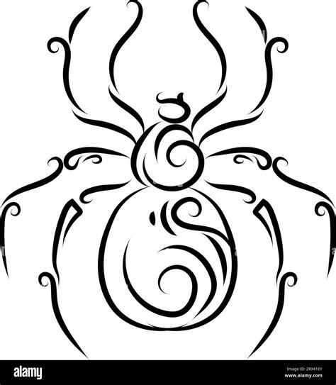 Spider Tattoo Illustration Vector On A White Background Stock Vector