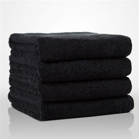 Towels 16 X 29 100 Turkish Cotton Black Terry Hand Towel