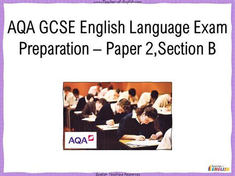 Aqa Gcse English Language Exam Preparation Paper Teaching Resources Hot Sex Picture