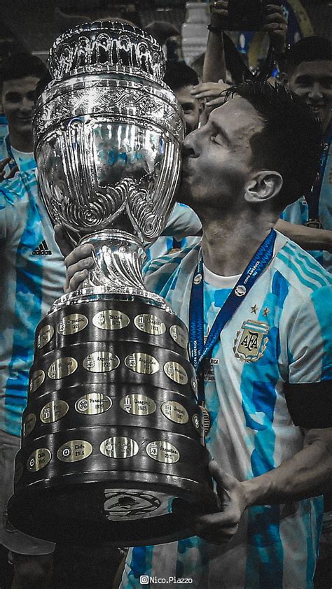 Messi Argentina Cup Campeon Campeões Lionel Barcelona Copa America