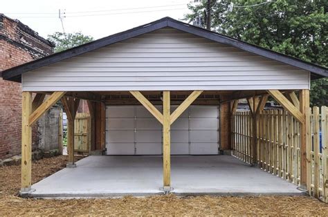 Browse our selection of garages, carports, metal buildings or even barns! Another view of Garage/Carport- Garage door and privacy ...
