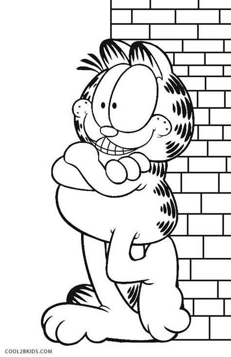Printable Garfield Coloring Pages To Kids