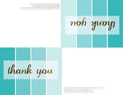 Happy Design Stuff Free Printable Friday Thank You Cards