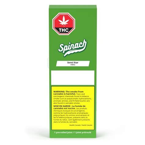 Dried Cannabis Mb Spinach Sensi Star Pre Roll Format
