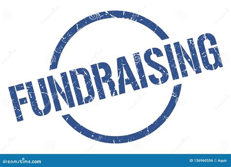 Fundraising Stamp Stock Vector Illustration Of Textured 136960556